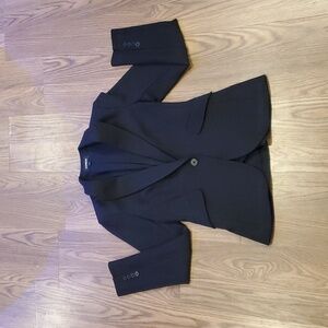 Express  Black Editor One-Button Women's Suit Jacket